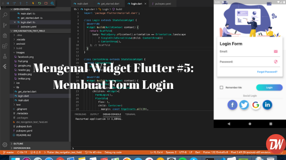 Mengenal Widget Flutter 5 Membuat Form Login Daeng Web Images Vrogue 3157